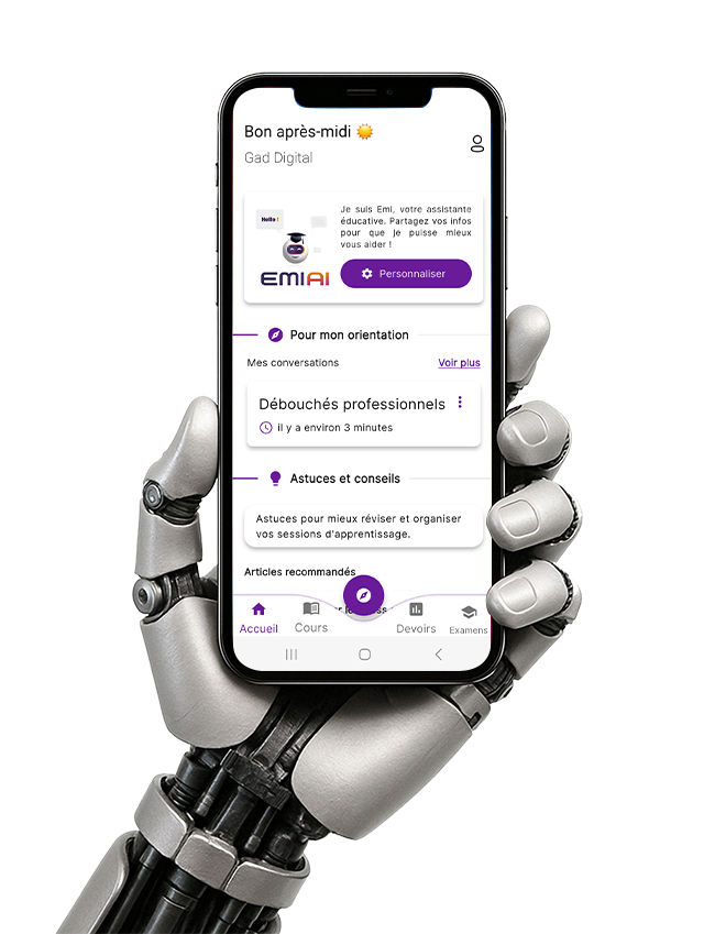 EMI AI App Home Screen